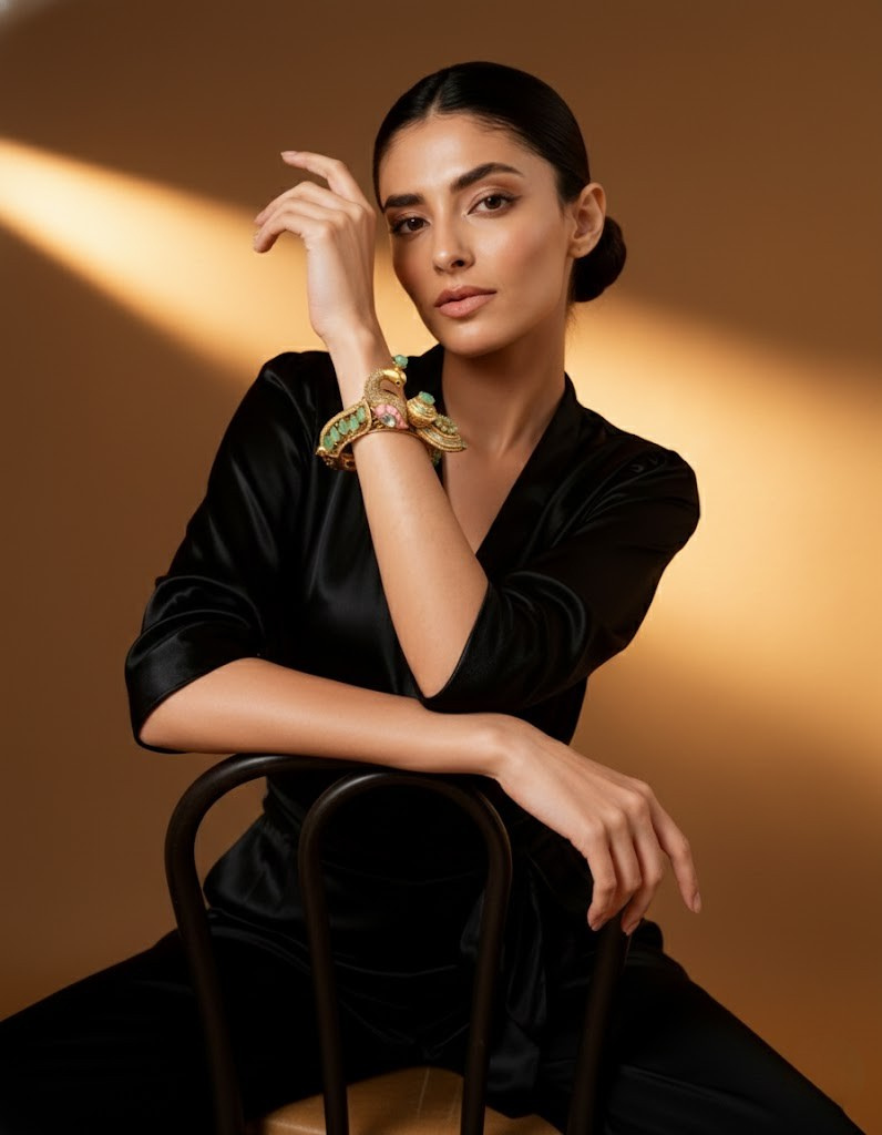 Mughal Peacock Bracelet