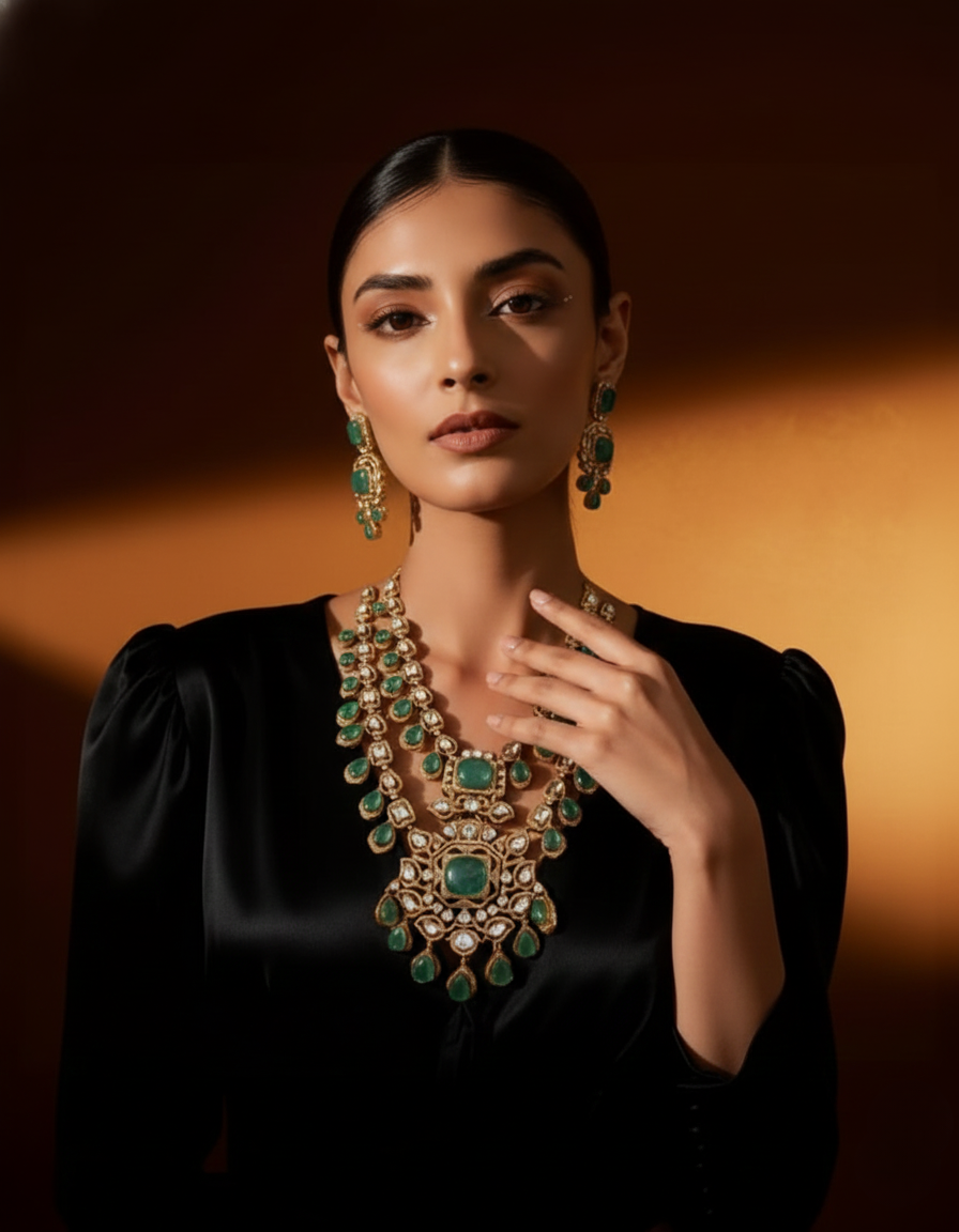 Bridal Style Layer Necklace Set