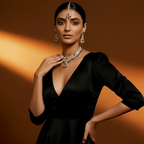 Rubby & Mosonite Chokar Necklace Set