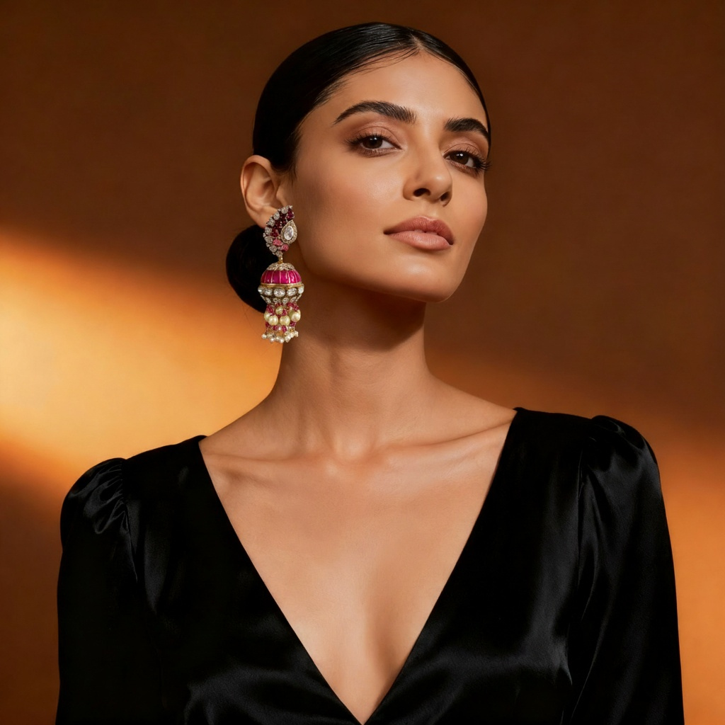 Bell Shape Jhumka Earring