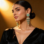 Indian Traditional Long Drop Shaped Jhumka Earring