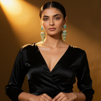 Indian Traditional Long Drop Shaped Jhumka Earring