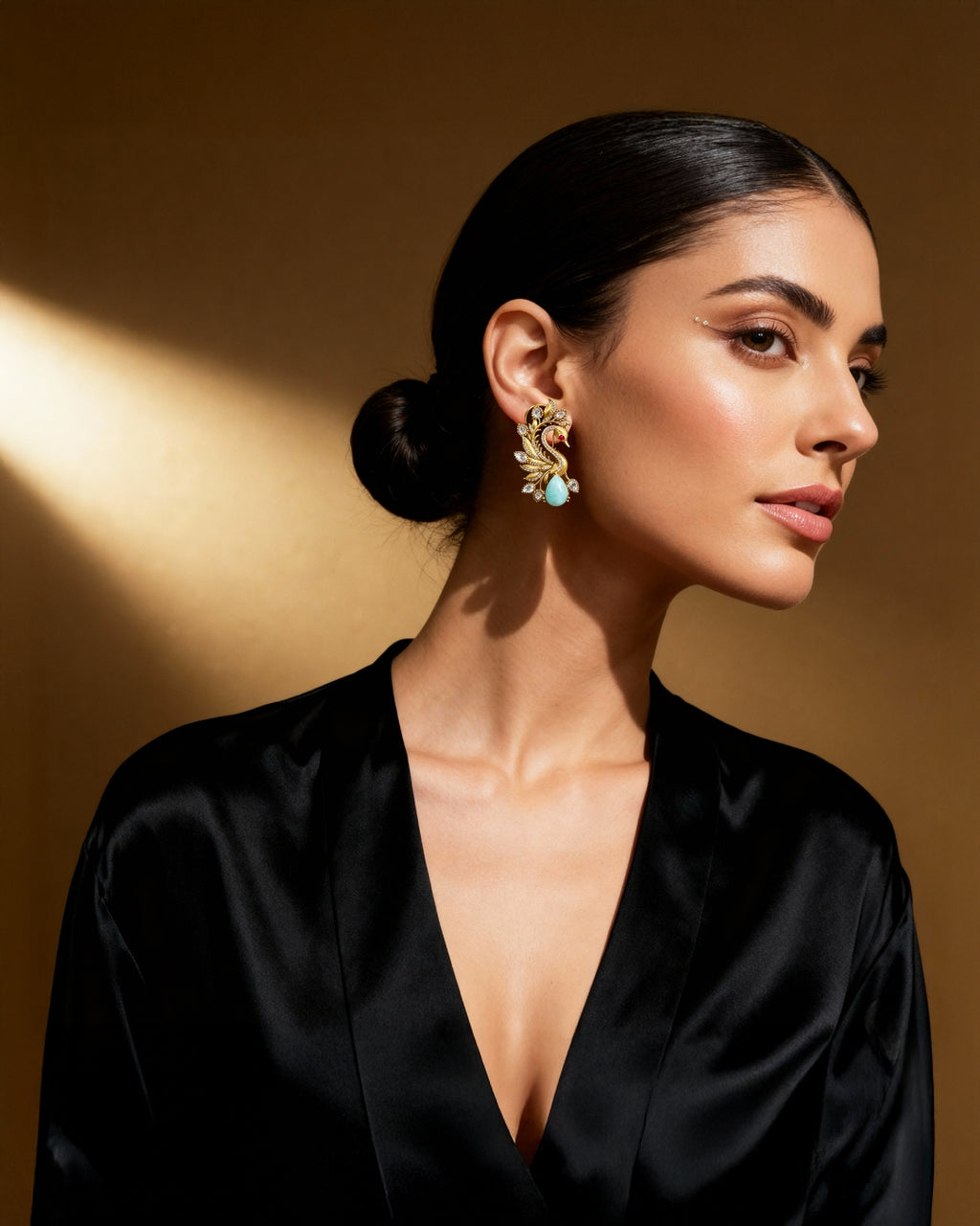Traditional Peacock Inspired Earring