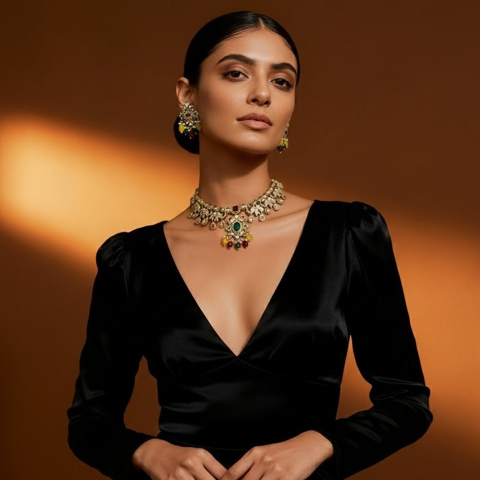 Elephant Design Necklace Set