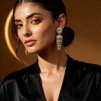 Indian Traditional Long Drop Shaped Jhumka Earring