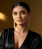 Rich & Regal Look High- End Long Earring