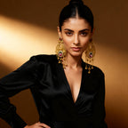 Grand Pair of Indian Chandelier Earring