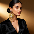 Grand Pair of Indian Chandelier Earring