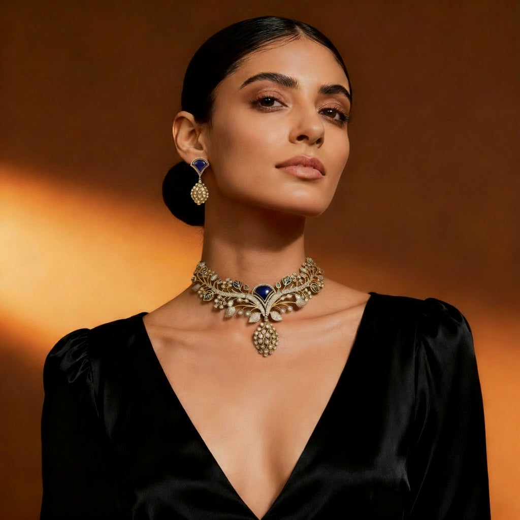 Luxury Chokar Style Necklace Set