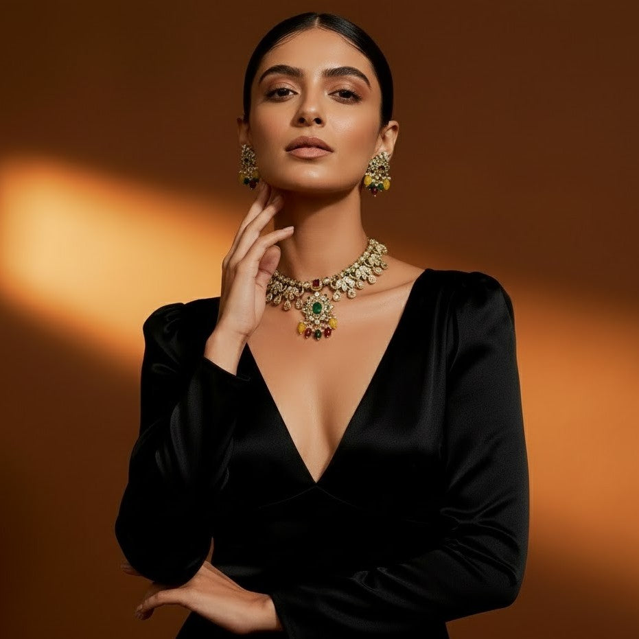 Elephant Design Necklace Set