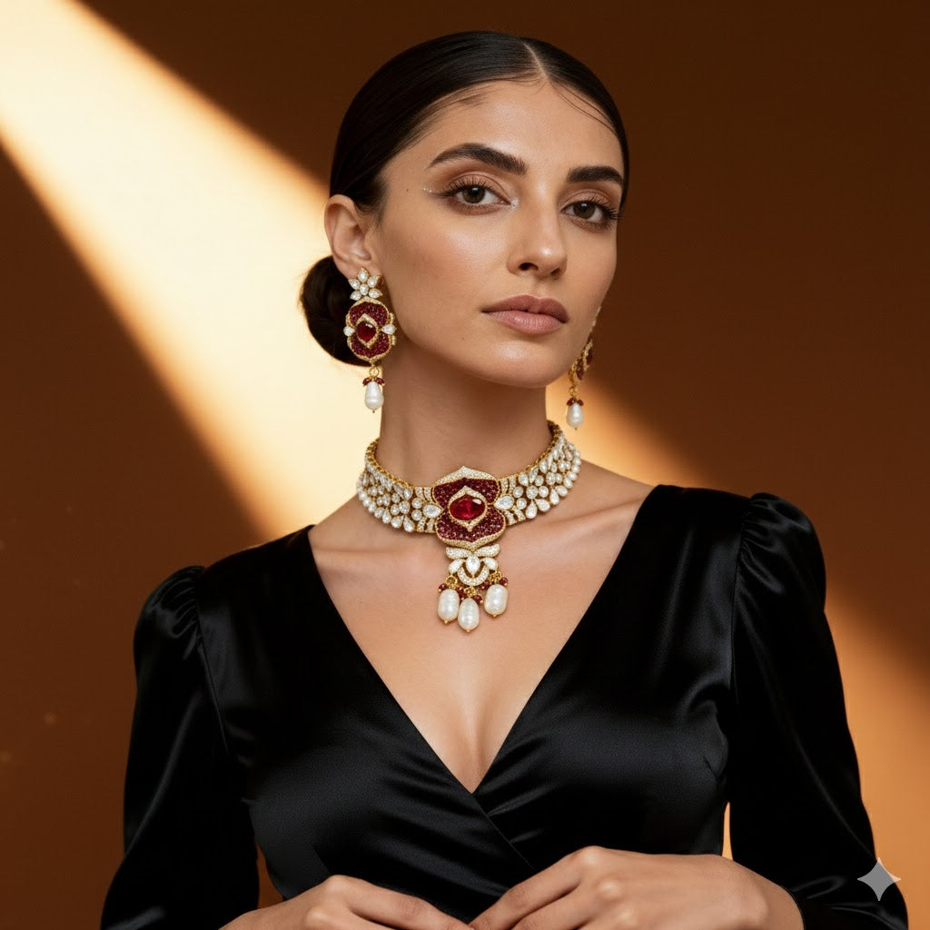 Chokar Style Necklace Set