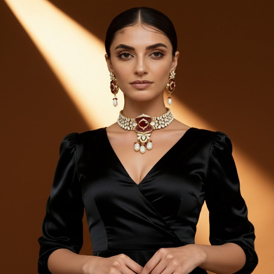 Chokar Style Necklace Set