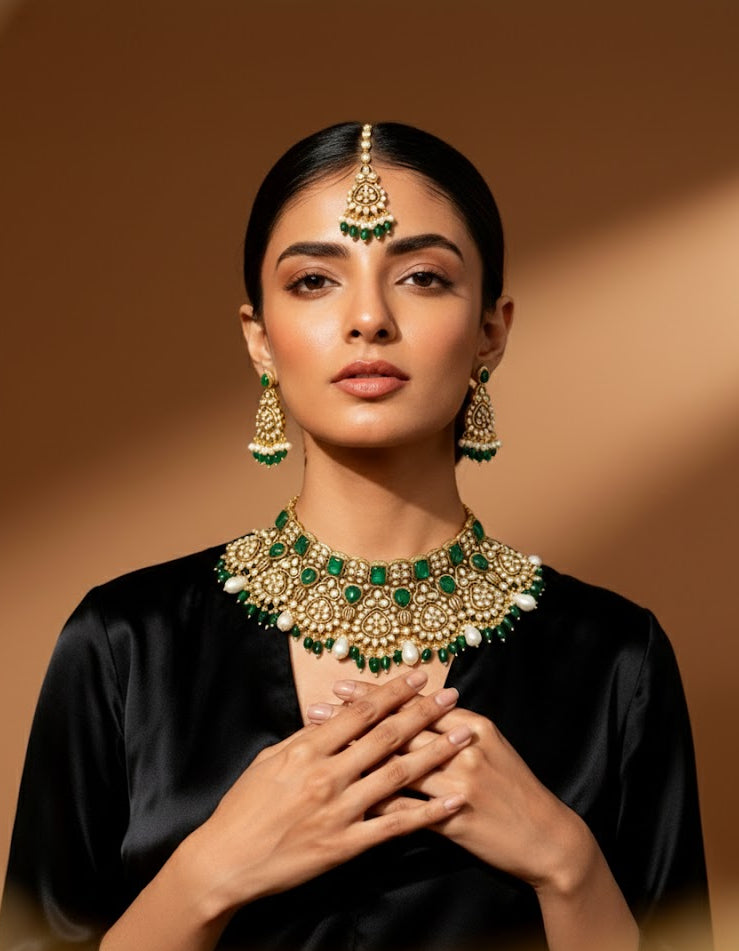 Traditional Kundan Chokar Set