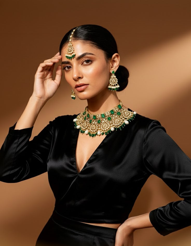 Traditional Kundan Chokar Set